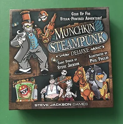 Munchkin Steampunk Deluxe Board Game Steve Jackson Games Unplayed • $26.99