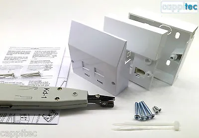 Bt Openreach Type Nte5 Master Phone Socket And Vdsl2/adsl Faceplate Filter Kit B • £19.99