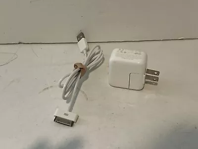 Apple IPad 10W USB Power Adapter Wall Charger 2 3 4 Air + 30 Pin Cable A1357 • $15.95