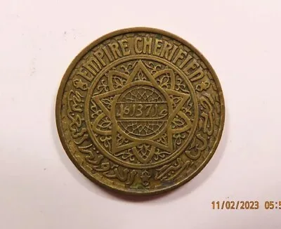 Morocco Large 50 Francs (AH 1371) 1952 EMPIRE CHERIFIEN MAROC Scarce • $2.99