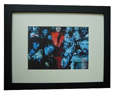 Michael Jackson+thriller+photo+picture+poster+ad+rare Orig Nme+framed+world Ship • $88.34