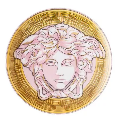 NEW Rosenthal Versace Medusa Amplified Pink Coin Plate 17cm • $135