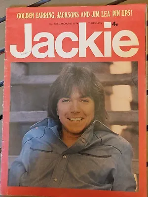 Vintage JACKIE Magazine-2 MAR 1974-Golden Earring The Jacksons FREE POST-JK19 • £12