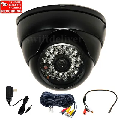 Dome Security Camera Wide Angle 700 TVL IR W/ SONY Effio CCD Audio Mic Cable AJ9 • $82.90