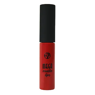 Lip Gloss Stick Mega Matte Care Beauty Colour Red W7 Cosmetics Care • £4