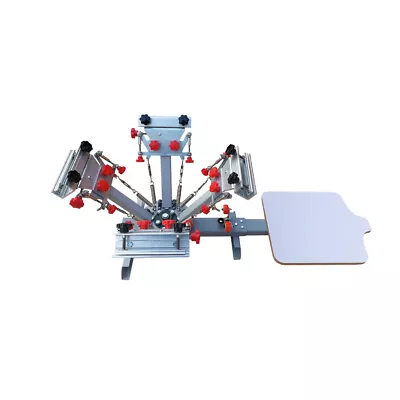 4 Color 1 Station Silk Screen Printing Press Machine With Micro Registration • $474.75