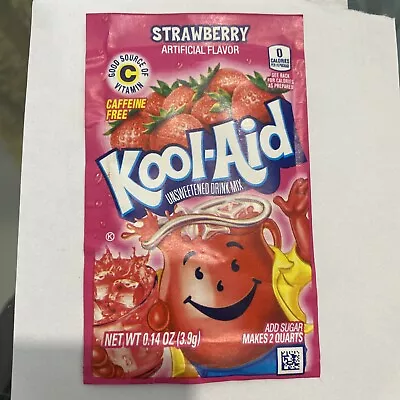 £1 • Buy Kool Aid American Powder Mix Drink Strawberry Single Sachets