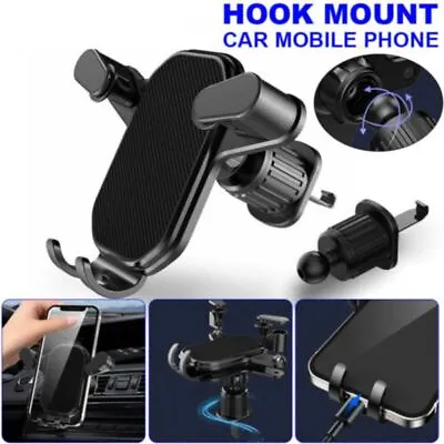 Universal Hook Car Holder Mount Stand Bracket Air Vent Mobile Phone Clip Cradle • £4.93