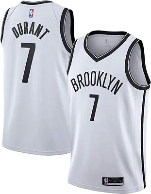 Boys Brooklyn Nets Kevin Durant Outerstuff White Home Swingman Jersey • $19.99