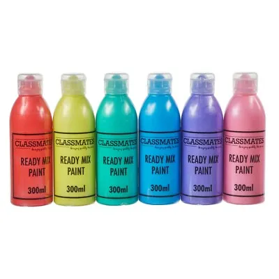 £29.99 • Buy 6 X 300ml Bottle Ready Mixed Paint Classmates Child Friendly Washable 