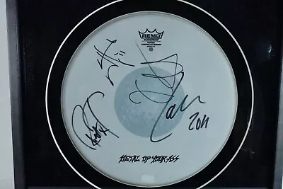 Metallica Fully Signed Framed Drumhead X4 Full Coa From  Real  Roger Epperson • $2500