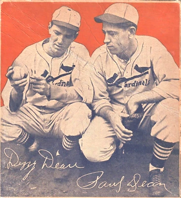 $18.50 • Buy DIZZY & PAUL  DEAN /st  Louis CARDINALS-1935 WHEATIES CEREAL Handcut Box Panel