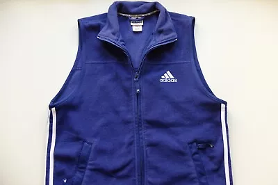 Adidas 90s Performance Fleece Zip Up Gilet | M | VGC • $43.52