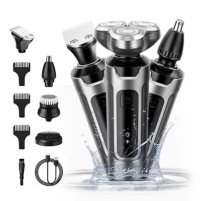 SEJOY Electric Shaver Razor Cordless Beard Trimmer Mens Nose Hair Grooming Kit • $19.94