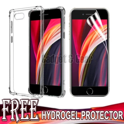 $6.99 • Buy For IPhone SE 2020 7 8 Plus XR X XS 11 12 Clear Case Shockproof Heavy Duty Cover