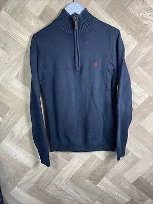 Musto Navy Quarter Zip Size Small Pullover Sailing • £19.99