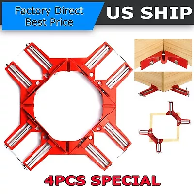 4X 90°Degree Right Angle Picture Frame Corner Clamp Holder Woodworking Hand Kit • $15.95