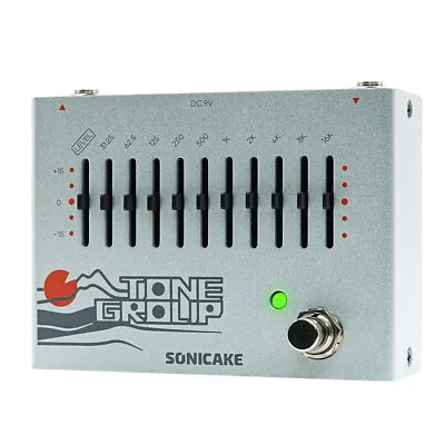 SONICAKE Tone Group 10-Band EQ Equalizer Guitar Bass Effects Pedal • £35.99