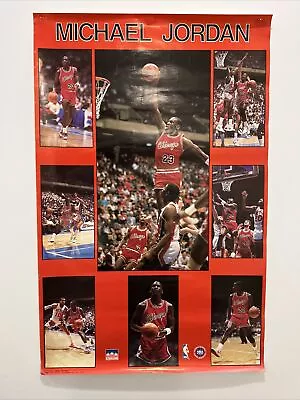Michael Jordan Rookie 1987 Starline Poster Trotman Chicago Bulls 22.25 X 34.75 • $68.95