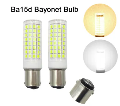 2pcs Ba15d B15 Bayonet Base Led Light Bulb 102-2835 SMD 7W 110V Ceramics Light • $6.98