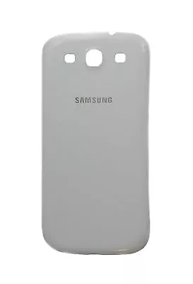 Genuine Samsung Galaxy S3 I9300 Ceramic White Battery Cover - GH98-23340B • £4.95