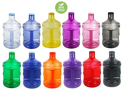 BPA Free 1 Gallon Plastic Water Bottle Container Drinking Canteen Jug Color H2O  • $12.99