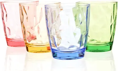 300ml Colored Plastic Cups Tumblers Reusable Drinking Glasses For Kids Picnic 4 • £19.43