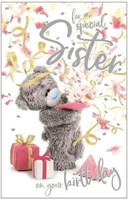 For A Special Sister Me To You 3D Holographic Birthday Card • £4.99