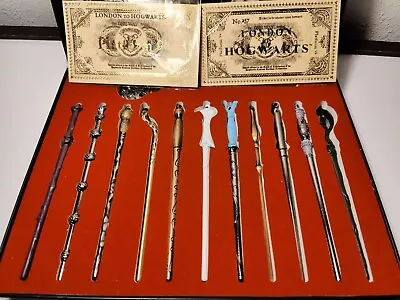 2ND Gen Harry Potter11 Magic Wands And 2 Tickets Cards Great Gift Box Set • $20.99