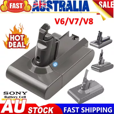 21.6V Battery For Dyso V6 V7 V8 Animal Absolute Motorhead Fluffy Vacuum Cleaner • $28.49