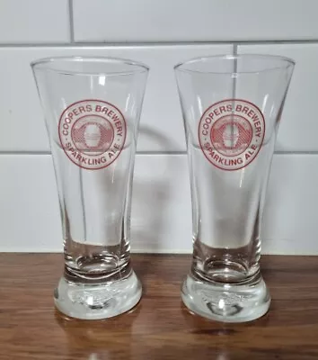 Coopers Brewery Sparkling Ale Beer Glass X2 285ml Pot Schooner  • $18