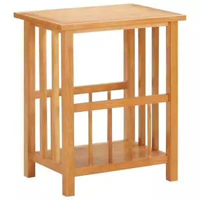 Magazine Table 45x35x55  Solid Oak Wood And MDF M6I6 • £113.98