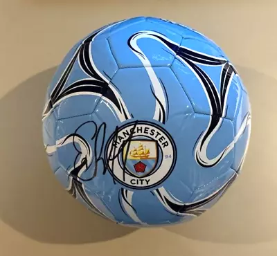 Erling Haaland Signed Manchester City Football Club Ball With COA • £75