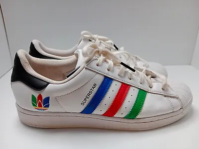 $70 • Buy Adidas Superstar Size 10 US Colourful Trefoil FU9521 Casual Shoes