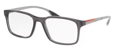 PRADA LINEA ROSSA PS 01LV 01D1O1 Grey Demo Lens Pillow 52 Mm Men's Eyeglasses • $78.99