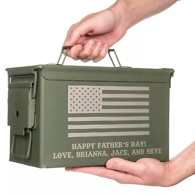 Personalized Engraved Genuine US Military Surplus .50 Cal Ammo Can • $45.95