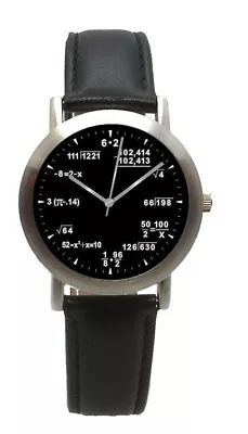  Math Dial  Unisex Watch Has Pop Quiz Math Equations At Each Hour Indicator • $55
