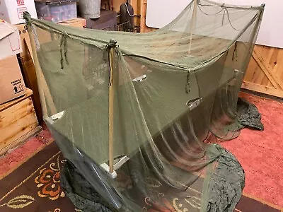 Post WW2 US British Army Military Mosquito Net Fits Aluminium Folding Cot Bed • $16.12