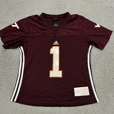 Virginia Tech Hokies Jersey Youth Small 6-8 Maroon Adidas #1 Football Boys • $26.78