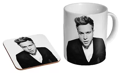 Olly Murs BW - Coffee / Tea Mug And Coaster Gift Set • £9.99