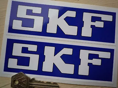 SKF Blue & White Race Car Stickers 6  Pair Bike Group C F1 Racing Motorcycle • £4.50