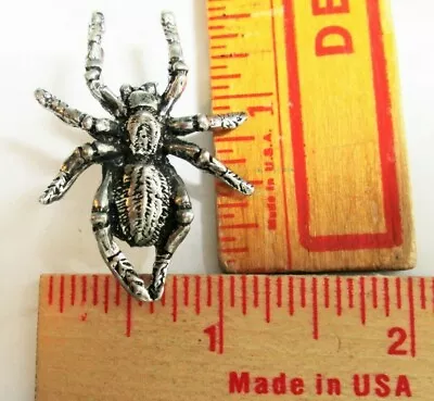 Spider Pin Vintage Collectible Old Arachnid Insect Bug Jewelry Biker Vest Pinbac • $3.95