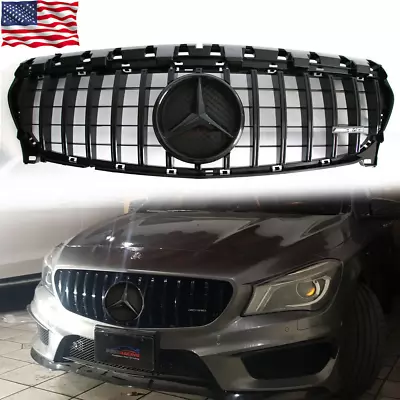 GTR Front Grille W/Star For 2013-2019 Mercedes Benz CLA Class W117 CLA200 CLA250 • $76.99