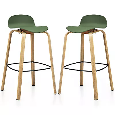£59.99 • Buy 2X Breakfast Bar Stool Home Kitchen Pub Bar Stools With Footrest High Chair