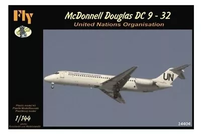 New! FLY 14404 Douglas DC9-32 (United Nations) - 1:144 Scale Model Kit • $29.90