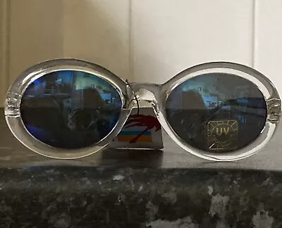 £3.99 • Buy Vintage/Retro 50s/60s Clear Frame/Blue Lens Cats Eyes Sunglasses