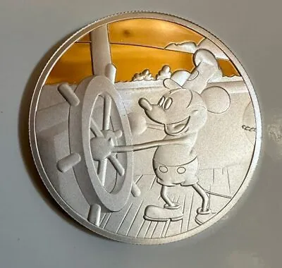 Steamboat Willie Prooflike 1 Oz Silver Round From Hayleybug Mint In Capsule • $42.95