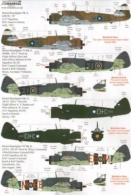 Xtradecal 72227 1:72 Bristol Beaufighter Mk.X/TF Mk.X/Mk.21/TT Mk.21 • £7.20