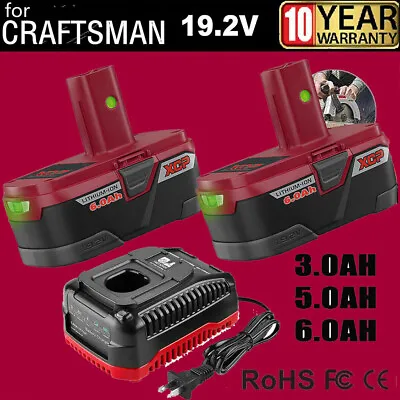 19.2 Volt 6.0Ah For Craftsman C3 DieHard Lithium Ion XCP Battery / Charger 11375 • $17