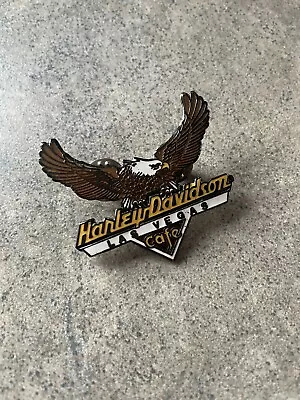 Vintage Harley-Davidson Eagle Pin Las Vegas Cafe 2” Lapel Pin 1998 • $8.99